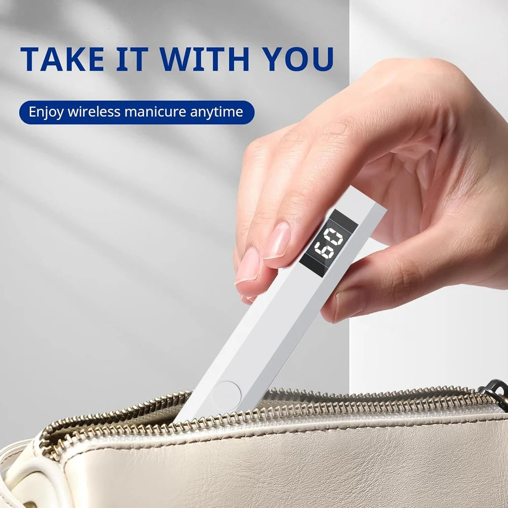 Lámpara UV LED para Uñas con Base Ajustable y Indicador LED, Secador de Uñas Profesional para Curado Rápido y Uñas de Gel