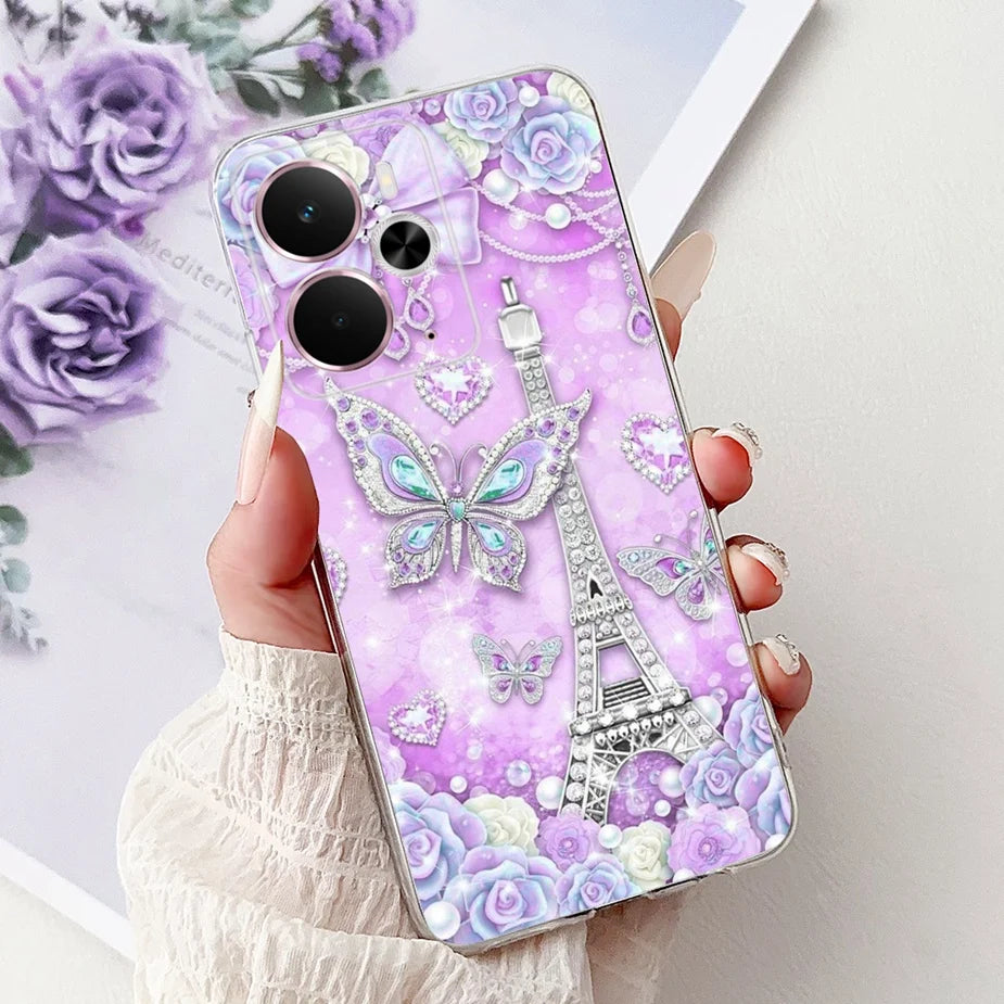 For Realme 14 5G Case Realme 14T RMX5078 New Luxury Painted Cover Soft Slim Phone Case For Realme 14X Realme14 T 5G Fundas Coque