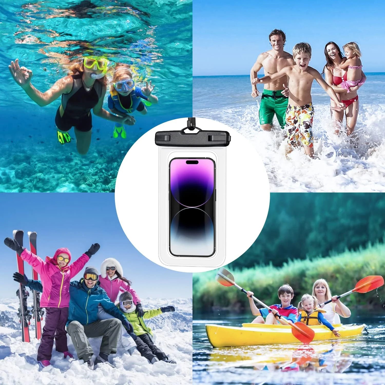 Funda impermeable para teléfono, bolsa protectora Universal para teléfono subacuático, funda protectora para iPhone 11 12 13 14 15 16 Pro