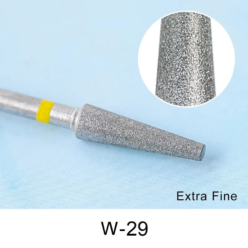 Brocas de cerámica para uñas de diamante, fresa para manicura, limas rotativas para cutículas izquierda y derecha, herramientas de accesorios para uñas DIY