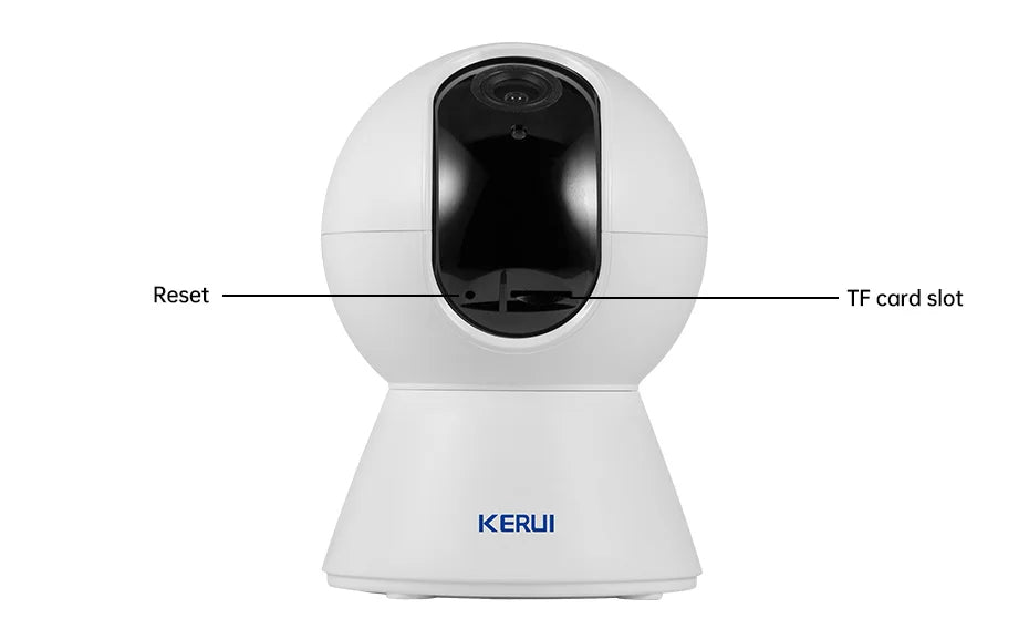 KERUI-minicámara IP inteligente Tuya de 5MP, videocámara inalámbrica para interiores, con WiFi, detección humana de IA, vigilancia CCTV, Monitor de bebé