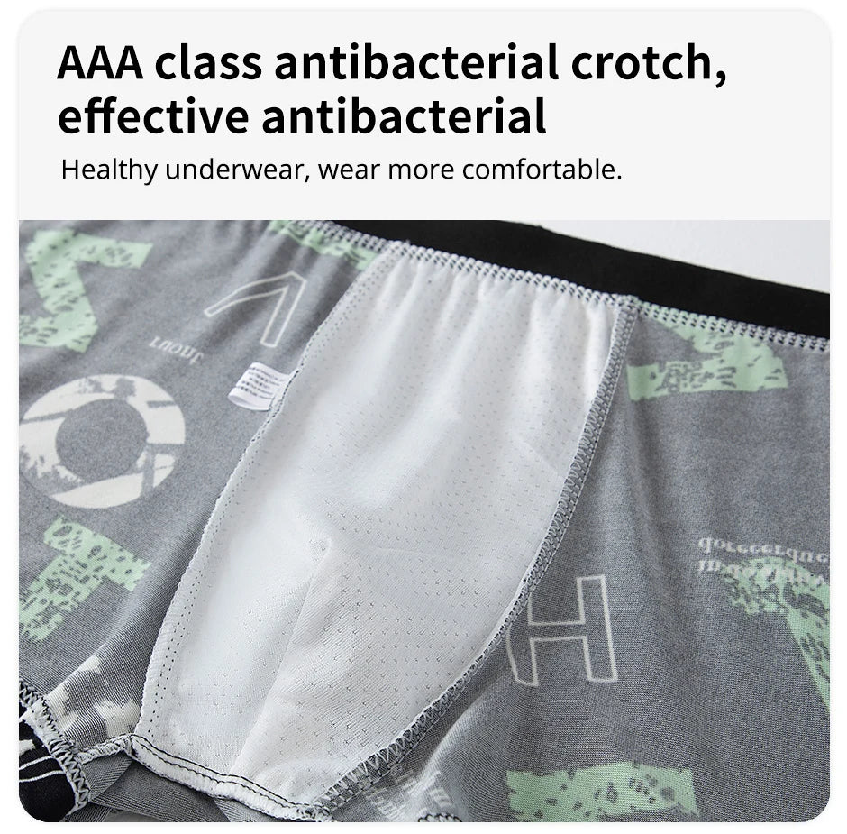 Ropa interior para padres e hijos para hombres y adolescentes, pantalones cortos con estampado Simple y a la moda, pantalones cortos informales con cintura elástica Joker, 4/10 piezas