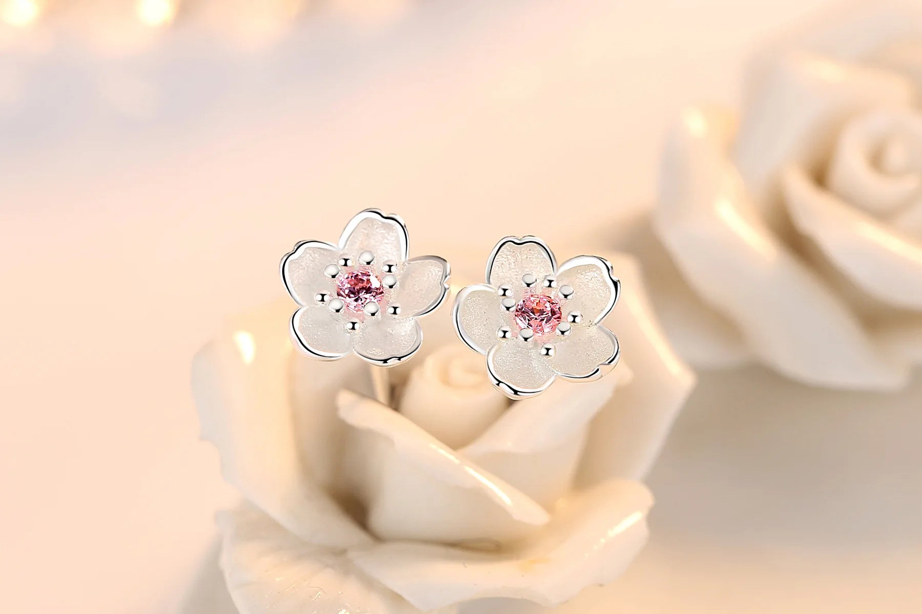 Pendientes pequeños de Plata de Ley 925 con circonita rosa y púrpura para mujer, accesorios de joyería de lujo elegantes para boda, venta al por mayor