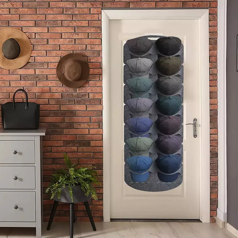 Estante de almacenamiento de sombreros de fieltro, soporte para gorra, Clip para bolsa de pared, organizador de armario, gorra de viaje con visera de béisbol, estantes para sombreros de montaje en pared, nuevo