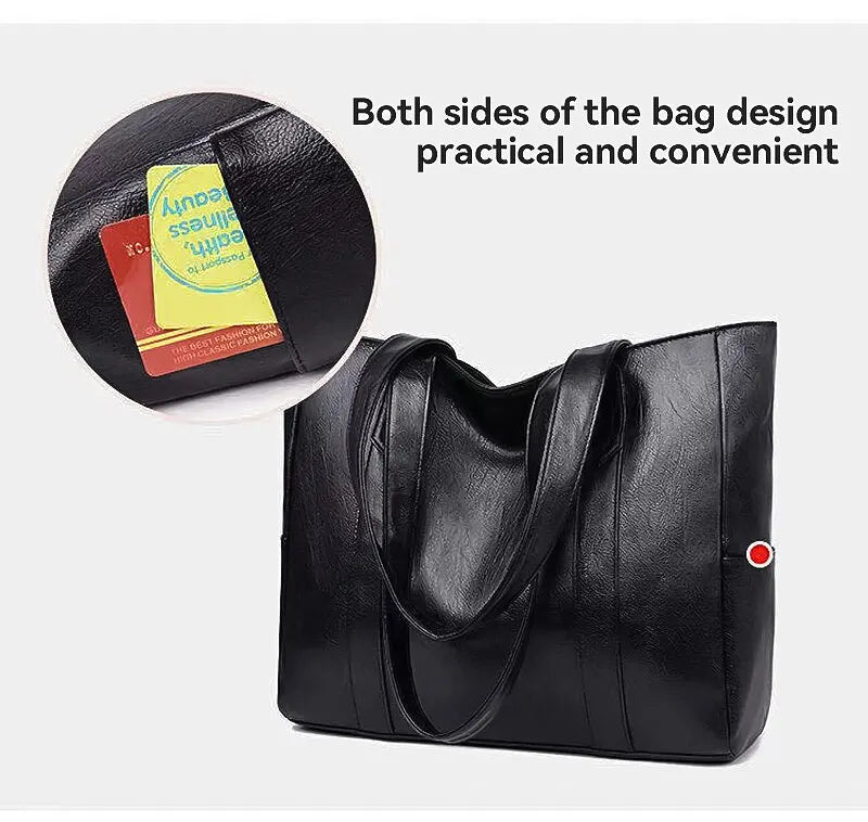 Bolso de mano vintage de gran capacidad, bolso de hombro vegano retro, bolso casual de mujer para ir al trabajo