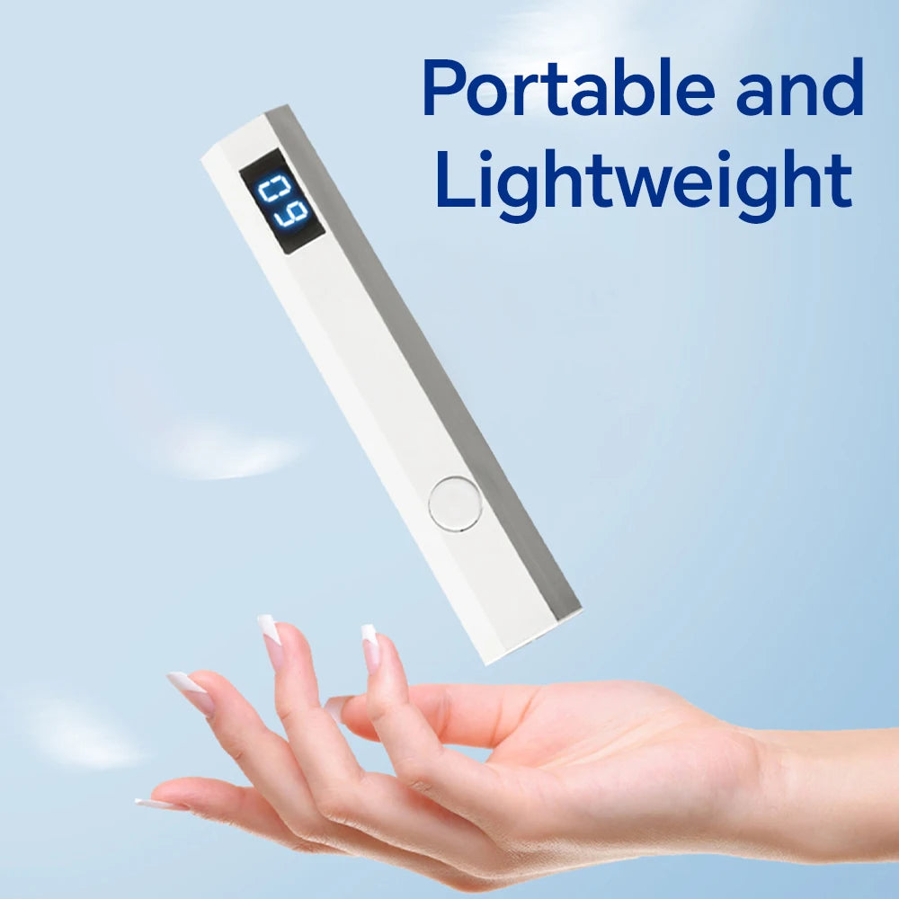 Lámpara UV LED para Uñas con Base Ajustable y Indicador LED, Secador de Uñas Profesional para Curado Rápido y Uñas de Gel