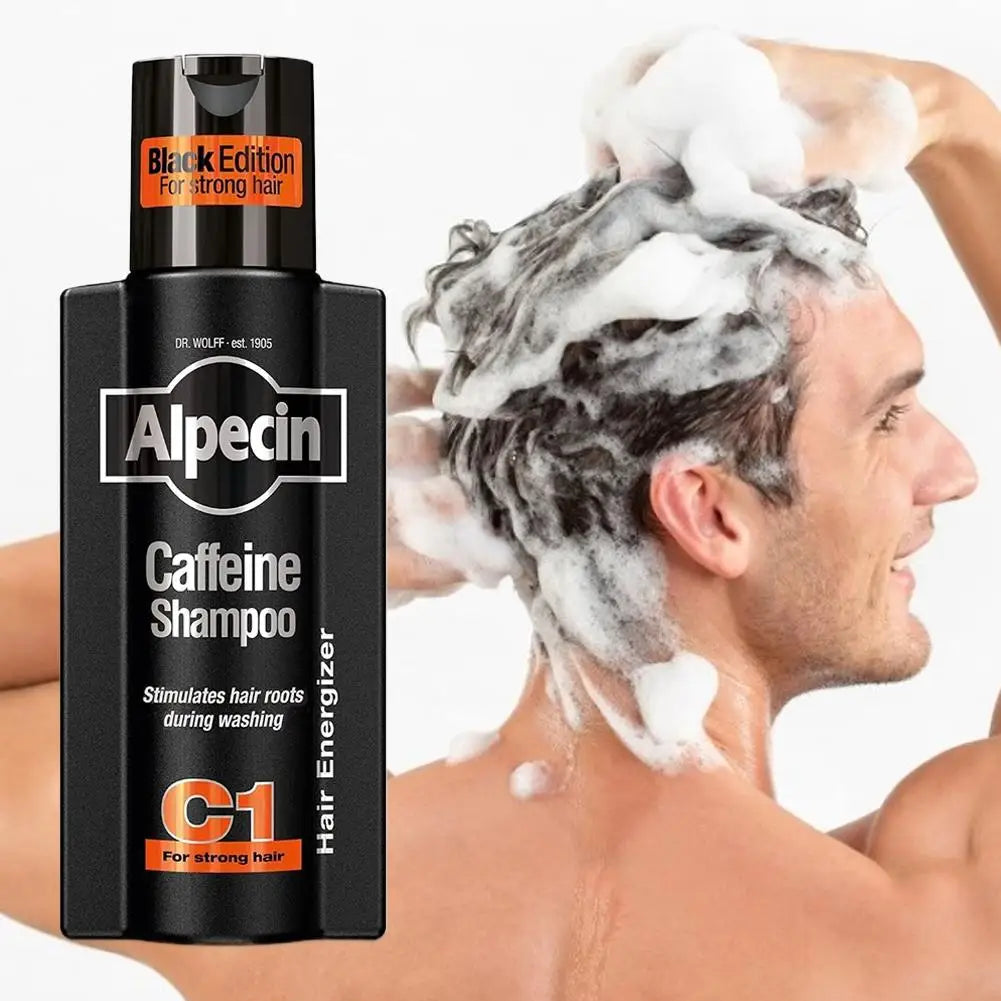 Champú Alpecin C1 con Cafeína de Alemania, Anticaída, Control de Grasa, Elimina la Caspa, Limpia Profundamente los Folículos Pilosos, Repara el Cabello