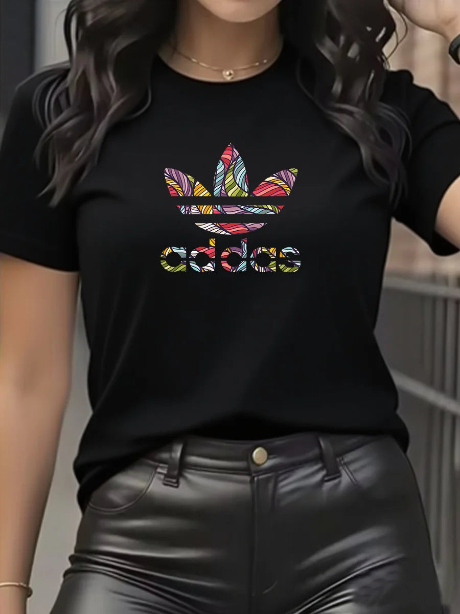 Camiseta de marca a la moda con súper descuento para hombre y mujer, Camiseta de manga corta de algodón puro, ajustada, con cuello redondo, transpirable
