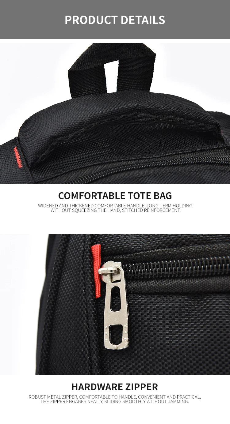 Mochila de Estilo Moderno para Hombre, Mochila Casual de Gran Capacidad, Bolsa de Viaje Multifuncional para Computadora, Mochila Escolar Mediana a Grande