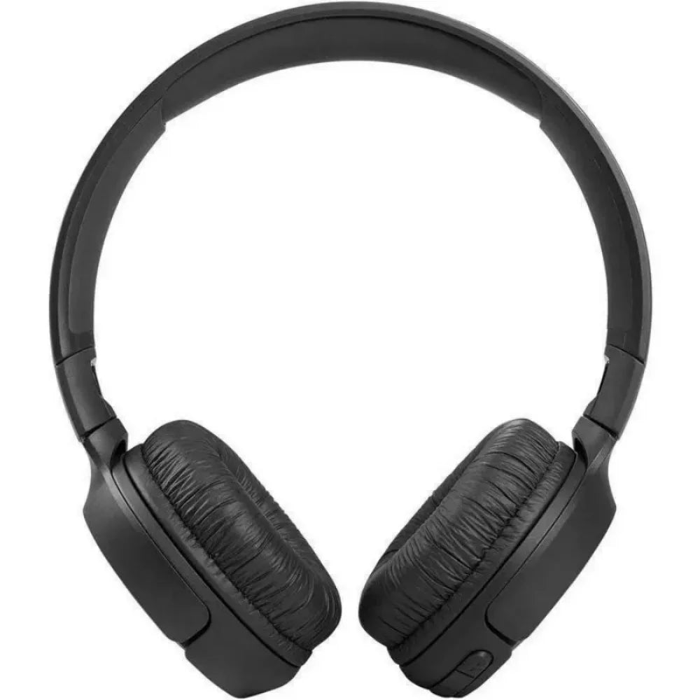 Audífonos inalámbricos JBL Tune 510BT con Bluetooth, sonido de bajos profundos, batería de larga duración, carga rápida USB-C, plegables, con cable protector.
