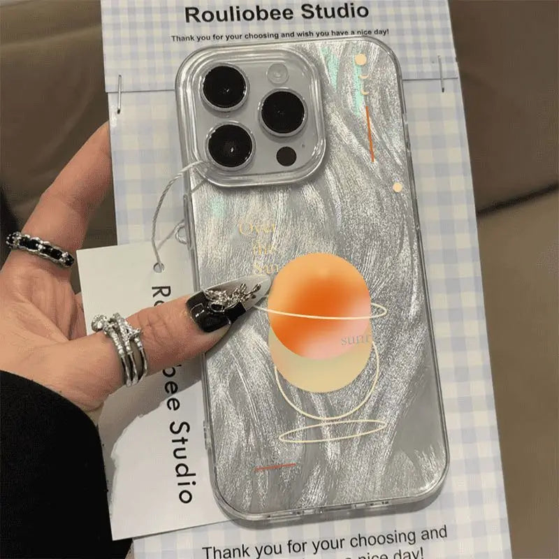 Funda de teléfono Punk Cool Angel Sun para iPhone 16 Pro Max 17 Pro Max 17Air 16E 15 14 13 12 11 Camlet cubierta anticaída