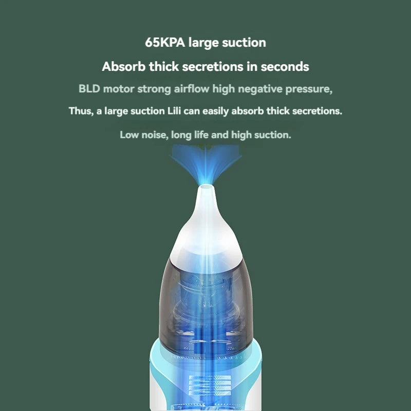 Aspirador Nasal eléctrico para bebé, nuevo patrón, versión de carga, aspirador Nasal para bebé recién nacido, succión, previene la congestión Nasal, 2025