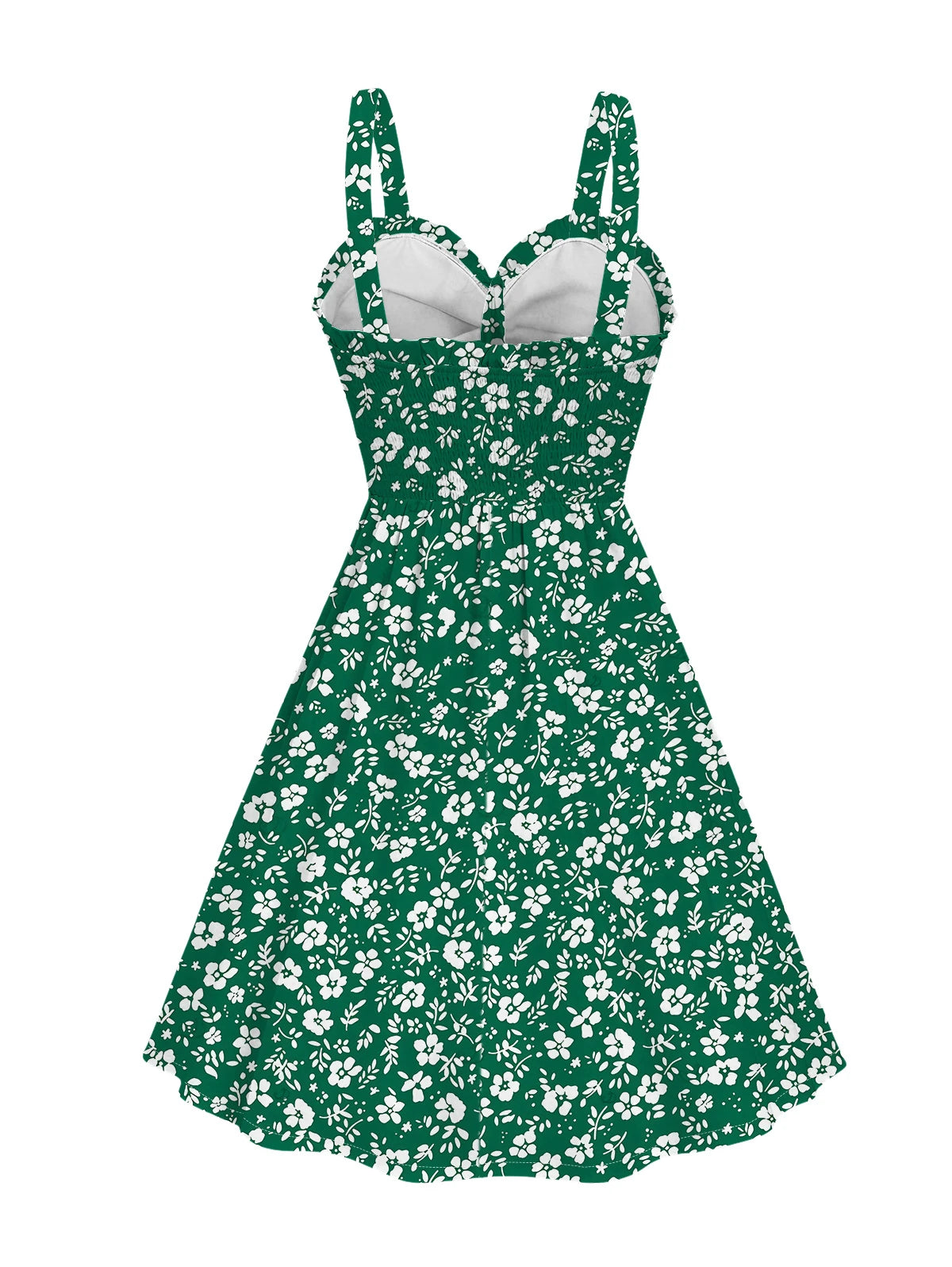Dressfo 2025 Vestido veraniego con estampado floral para mujer, vestido de fiesta en el jardín, minivestido con lazo y volantes para verano
