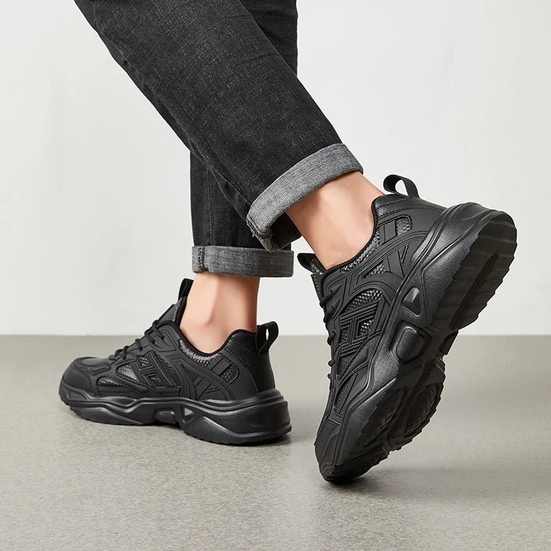 Zapatos de Chef de Hotel para las cuatro estaciones, transpirables, ligeros, antideslizantes, impermeables, a prueba de aceite, zapatos de trabajo de cocina, calzado deportivo informal para exteriores para hombre