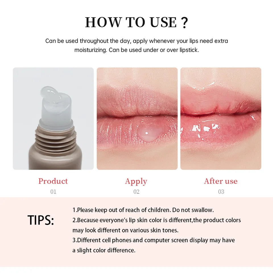 Bálsamo labial hidratante de verano, bálsamo labial hidratante para mantequilla, cuidado diario, bálsamo labial, maquillaje de aceite labial