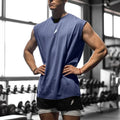 Camiseta sin mangas para hombre, camiseta de culturismo y Fitness de secado rápido, chaleco de baloncesto a la moda para hombre, camiseta sin mangas de gimnasio transpirable de malla para verano para hombre