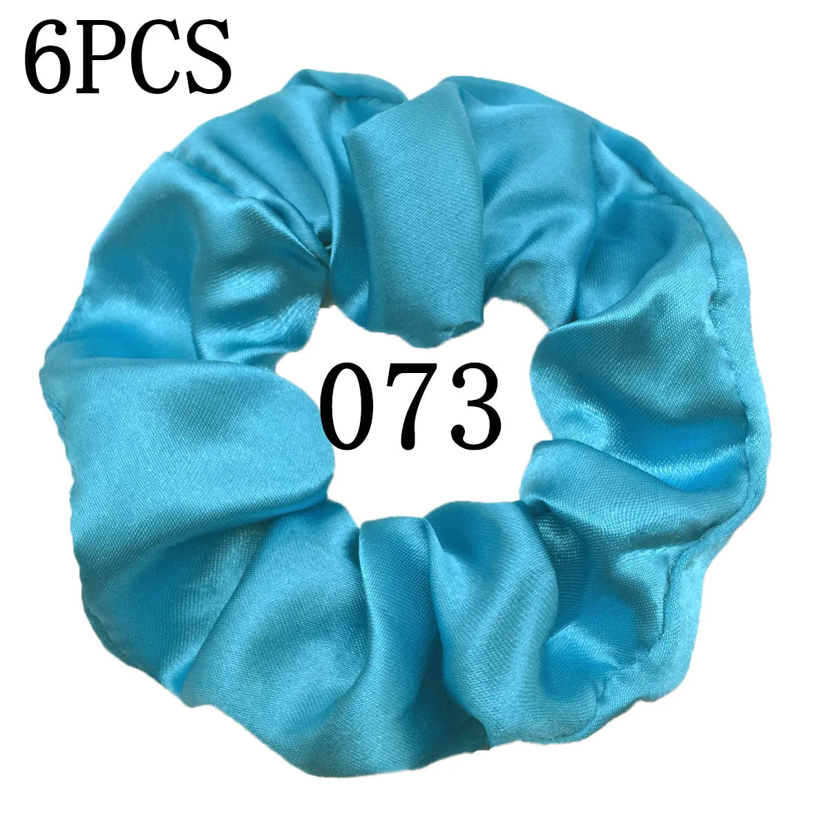 6 unids/lote, bandas para el pelo, lazos, cuerdas, soporte para cola de caballo para mujeres o niñas, accesorios, tocados de satén, Color sólido 100