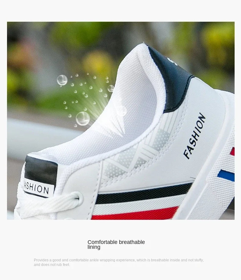 Zapatillas Casuales para Hombre 2026, Nuevas Zapatillas Blancas con Cordones a la Moda, Zapatos Deportivos Cómodos para Estudiantes, Tallas Grandes, Zapatillas Vulcanizadas