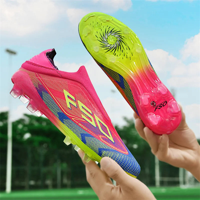 Nuevas botas de fútbol para hombres, zapatos de fútbol antideslizantes de alta calidad, tacos para césped, zapatillas de fútbol sala de alta calidad, zapatillas de deporte para interiores, superventas al aire libre