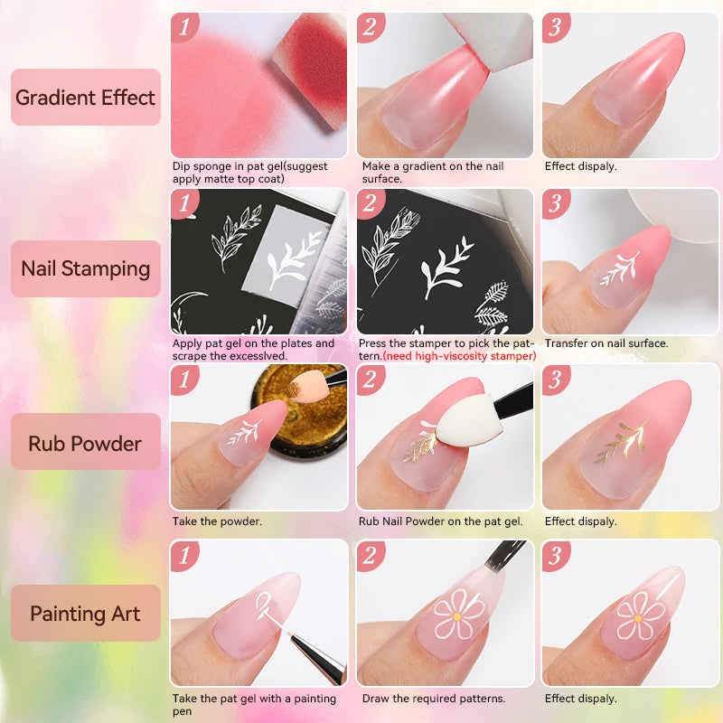 UR SUGAR 9 colores Pat pintura Gel uñas 4 en 1 semipermanente remojo uñas LED UV usadas para patrón de estampado degradado