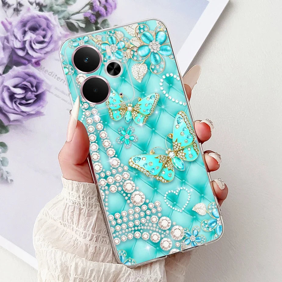 For Realme 14 5G Case Realme 14T RMX5078 New Luxury Painted Cover Soft Slim Phone Case For Realme 14X Realme14 T 5G Fundas Coque