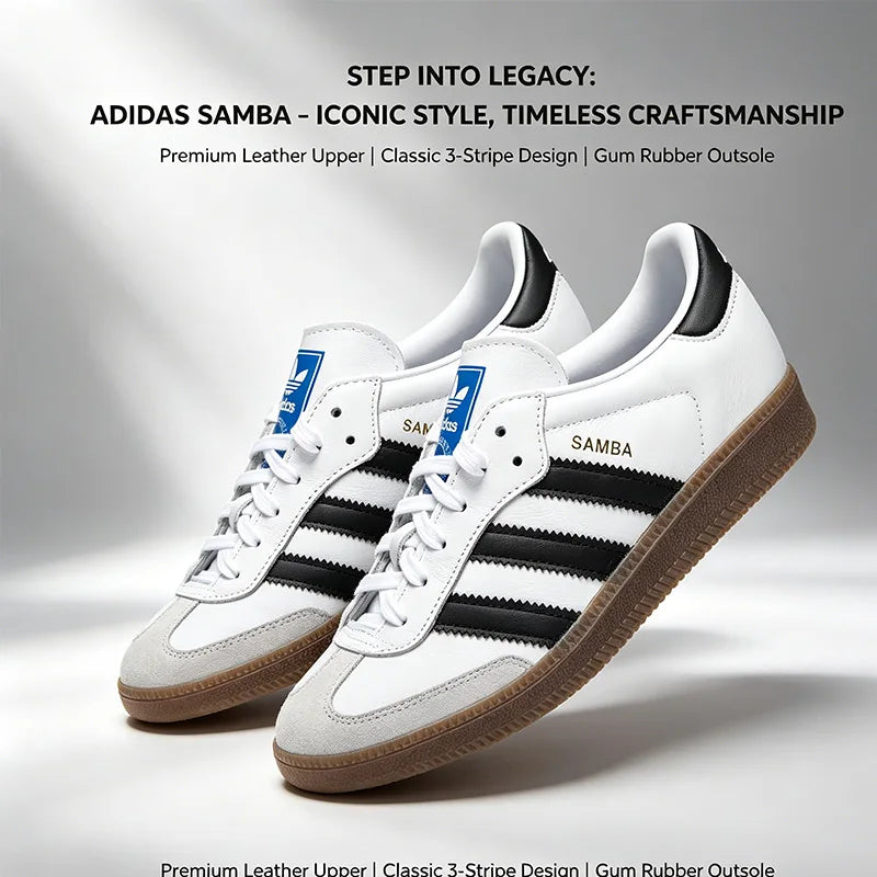 Samba Adidas Original Zapatos para hombre y mujer OG Low Sneakers Zapatos deportivos cómodos e informales B75806