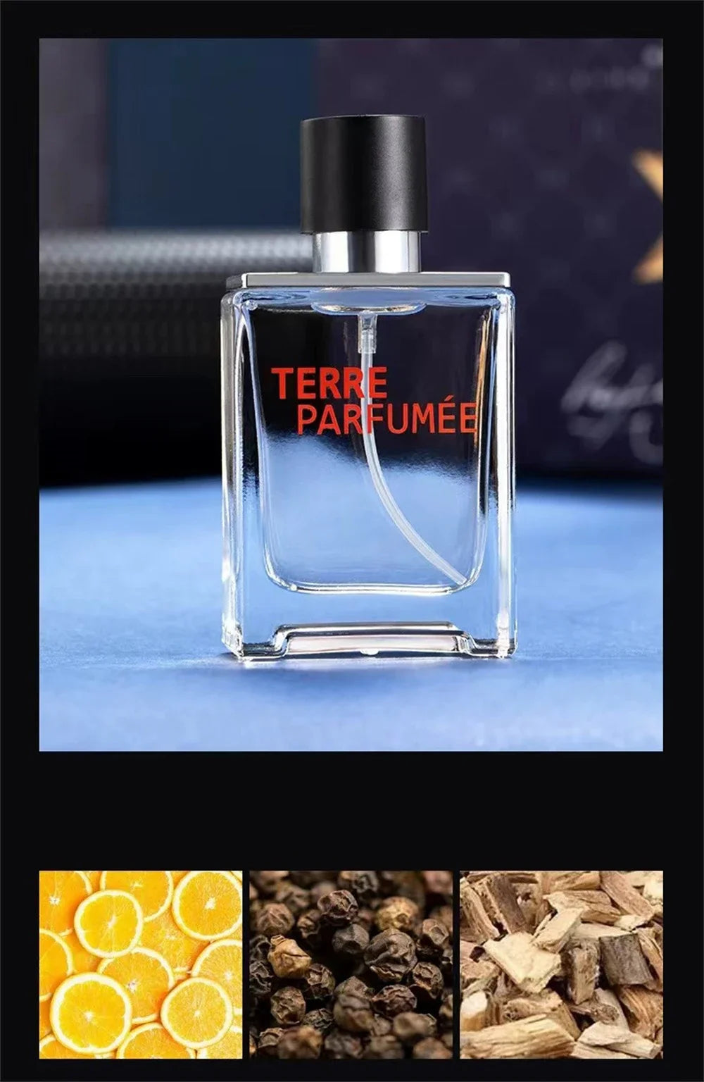 Perfume de marca de lujo para hombre, Colonia, 100ml, caja de regalo para hombre, conjunto de 4 Uds., Perfumes masculinos, Spray aromático afrutado Floral Natural