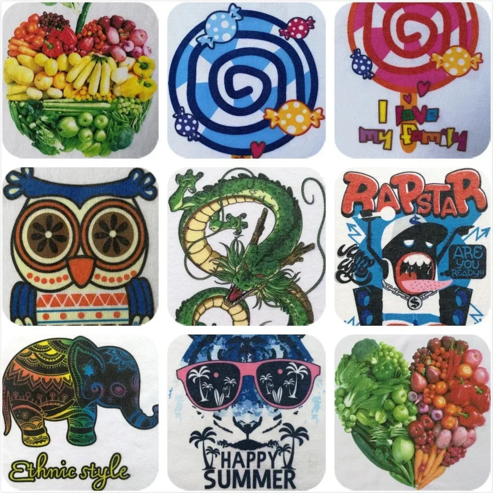 Camiseta de verano para niños y niñas, ropa blanca con Panda de dibujos animados