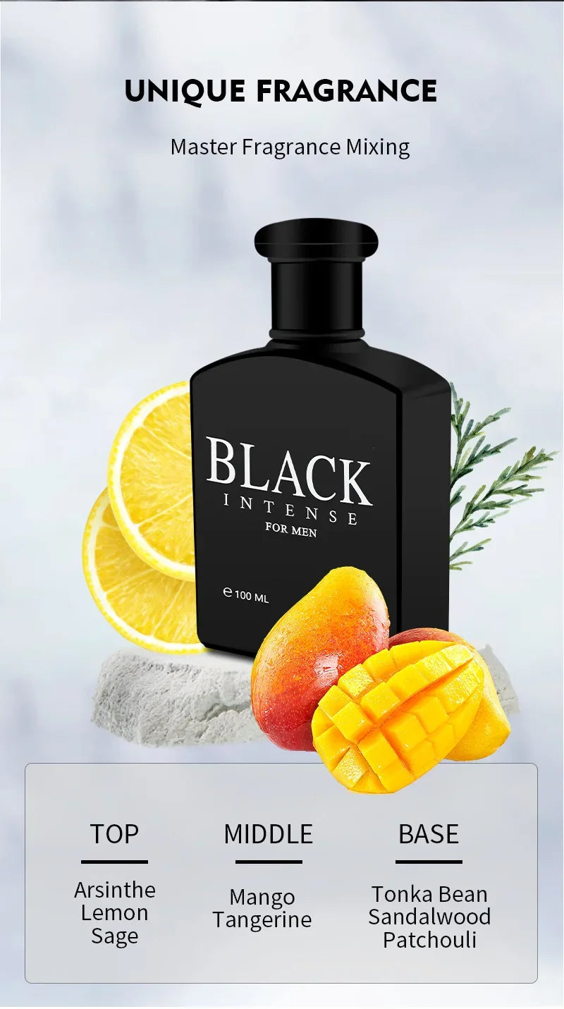 Perfume de Marca de 100 ml, Perfume Masculino Musk, Spray de Larga Duración, Fragancia Floral Ligera, Regalo Romántico y Seductor