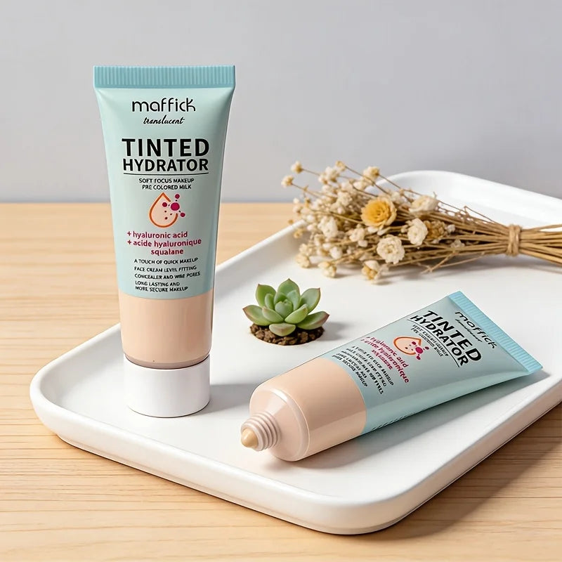 Prebase con Color, Suaviza la Piel, Disimula Poros y Líneas Finas, Resistente al Agua y al Sudor, Ligera, Aspecto Natural