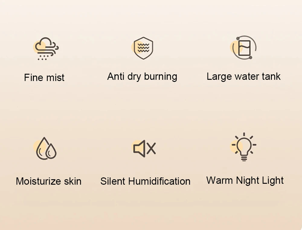 Humidificador de aire profesional de gran capacidad, doble puerto de pulverización, máquina de niebla para el hogar, habitación, oficina, humidificador de aire de escritorio silencioso