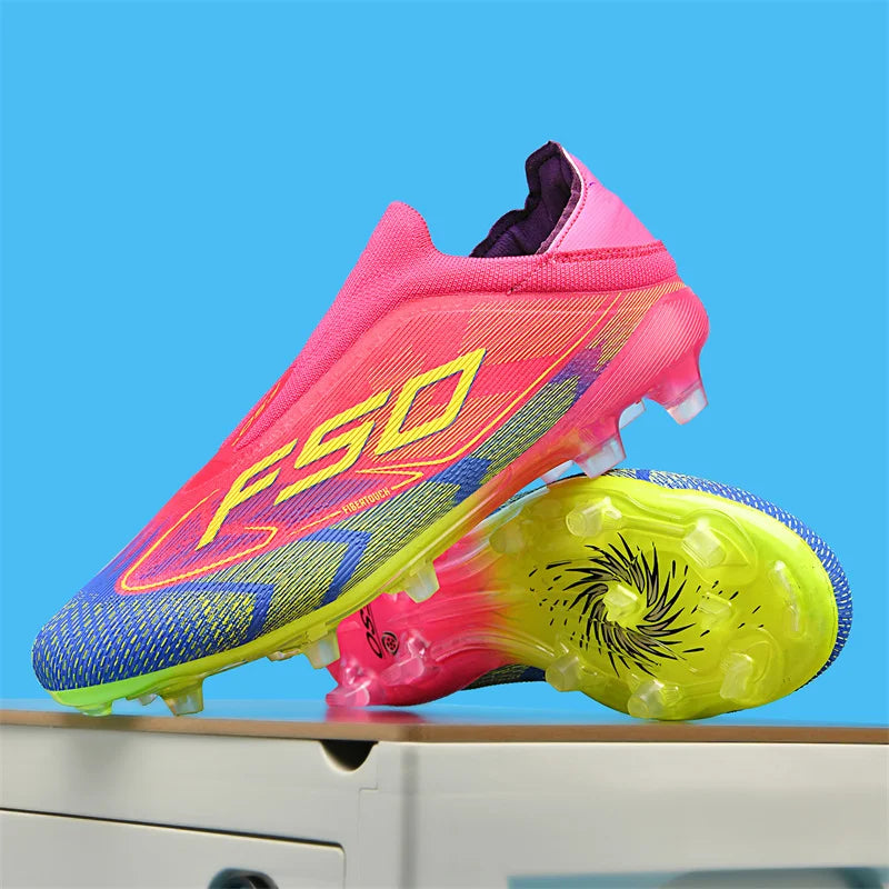 Nuevas botas de fútbol para hombres, zapatos de fútbol antideslizantes de alta calidad, tacos para césped, zapatillas de fútbol sala de alta calidad, zapatillas de deporte para interiores, superventas al aire libre