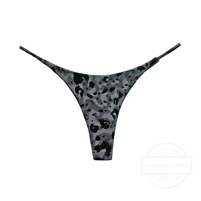 Bragas de algodón con estampado de leopardo para mujer, bragas sexis, Tanga de cintura baja, Bikini con espalda en T, ropa interior sin costuras, lencería femenina, talla S-XXL