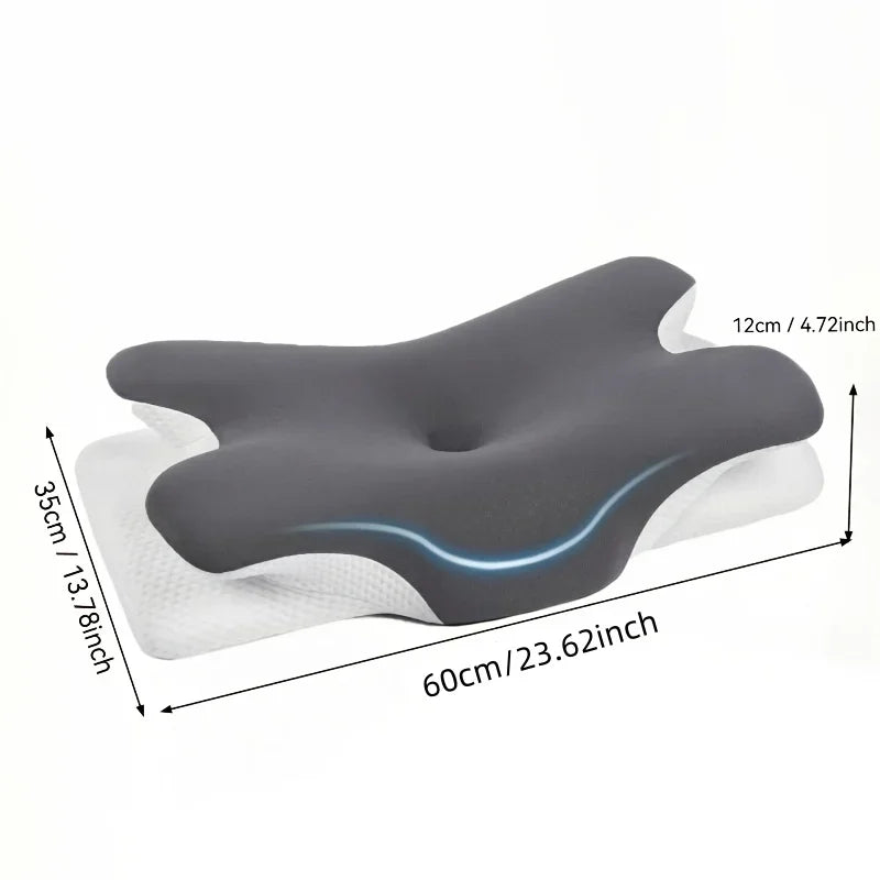 Almohada Ergonómica para el Cuello 2026 |   Transpirable |   Soporte Cervical, Diseño |   Para Dormir Boca Arriba y de Lado |   Padres y Ancianos