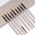 9 Bolígrafo de gel UV, pincel para uñas DIY, pincel para pintar acrílico, delineador de ojos para diseño de uñas, herramientas de pintura para exhibición de puntas de uñas.
