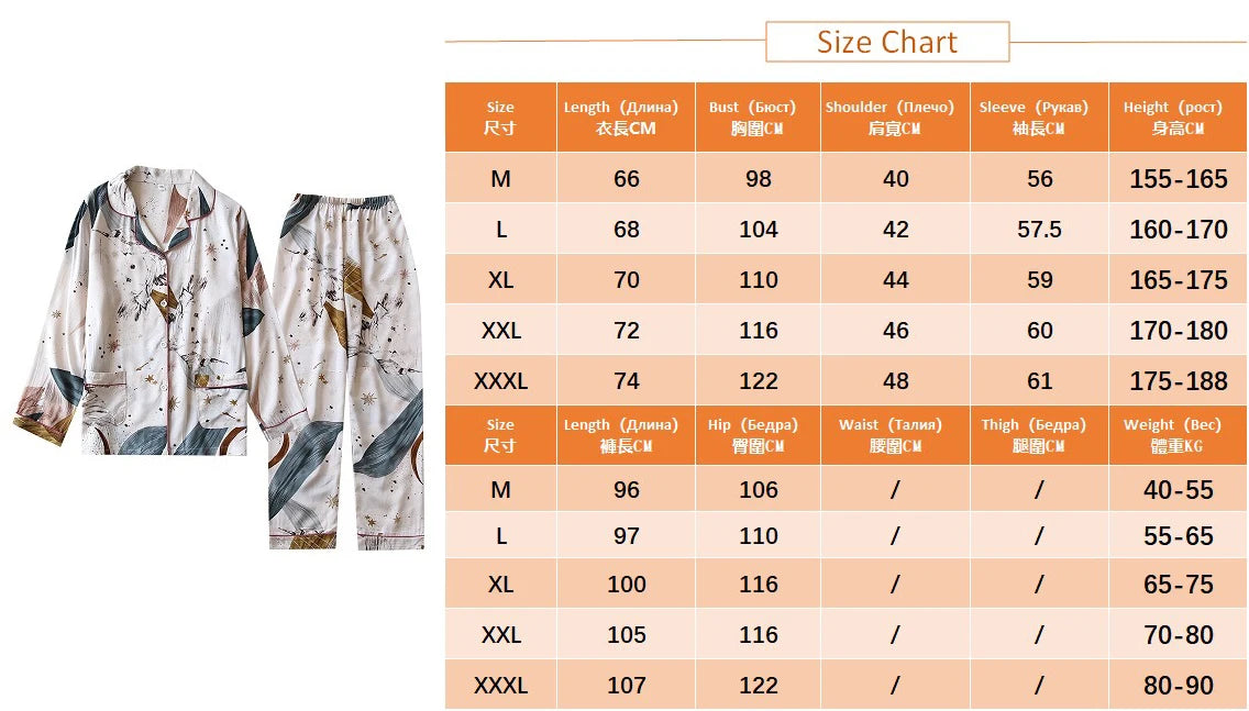 Primavera/Novedad de verano 100% pantalones de manga larga de viscosa traje de pijama de mujer 3XL ropa de dormir larga de talla grande ropa de dormir de casa para mujer