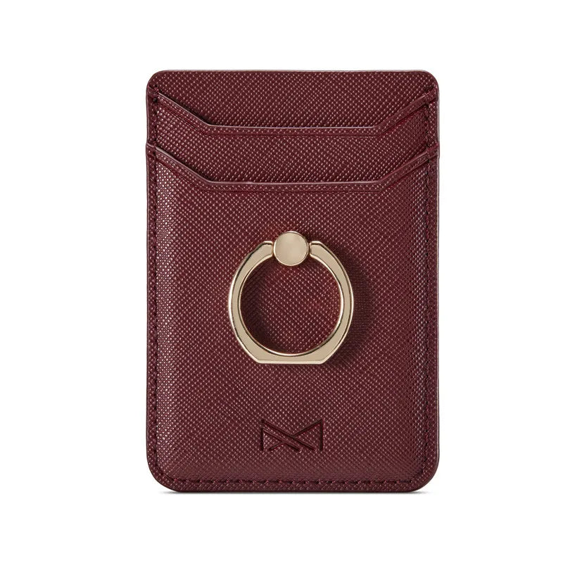 Tarjetero de cuero adhesivo 3M adhesivos tarjeta de identificación de crédito teléfono móvil bolsillo trasero funda tipo billetera pegatina soporte para teléfono Suporte Celular