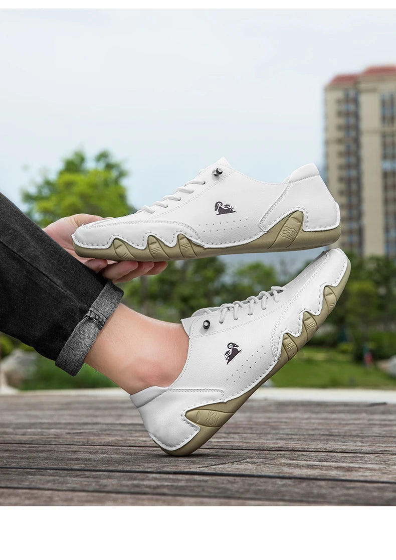 Zapatos de hombre para las cuatro estaciones, nuevos zapatos informales de talla grande, zapatos transpirables de suela suave a la moda para exteriores, zapatos deportivos para caminar para hombre