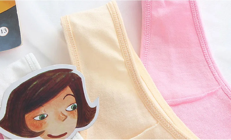 Sujetador de entrenamiento de algodón para chica adolescente de 8 a 18 años, chaleco para adolescentes, camisetas sin mangas inalámbricas para niños, KF020