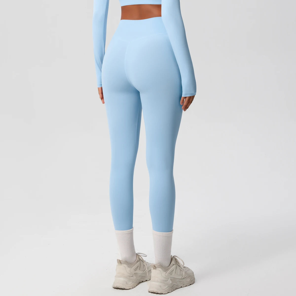 Mallas de Yoga de cintura alta para mujer, mallas con sensación desnuda, Fitness, correr, pantalones de Yoga, mallas ajustadas de gimnasio energético, mallas de entrenamiento informales