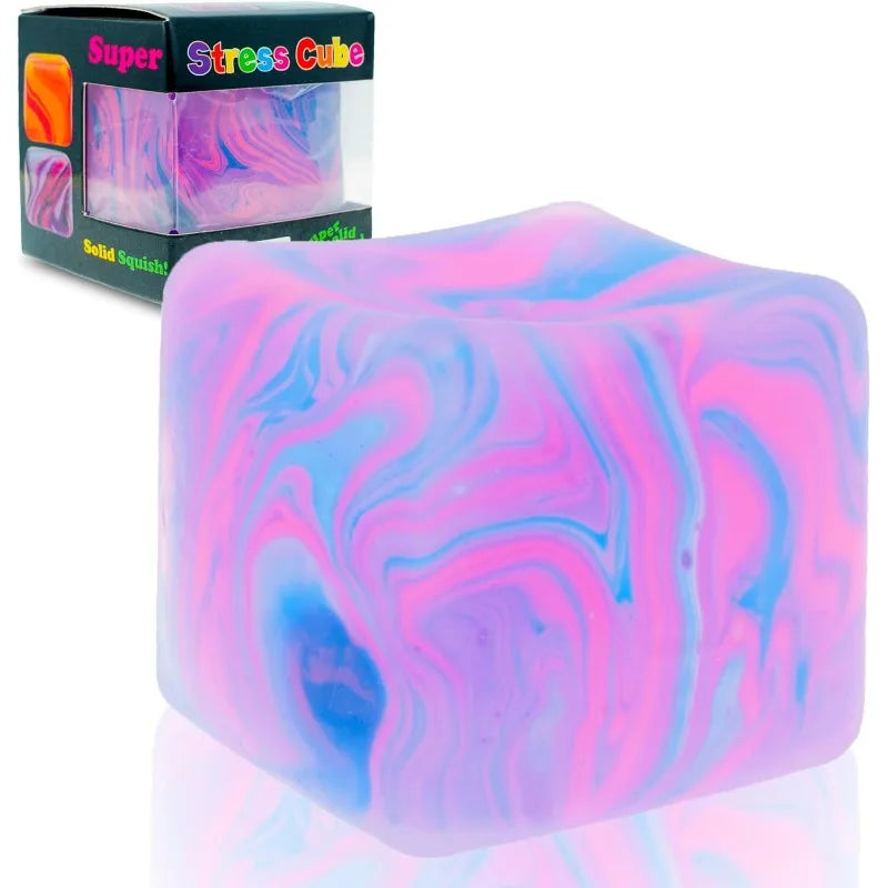 Juguete Sensorial Antiestrés Ice Cube, Conejito Adorable para Aliviar el Estrés, Juguete Blandito para Apretar, Juguetes de Descompresión para TDAH, Regalo.