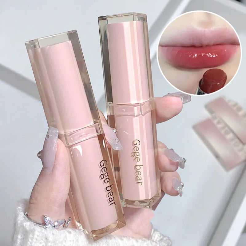 Lápiz labial ligero, suave y liso, hidratante, blanco, no se adhiere fácilmente a la taza