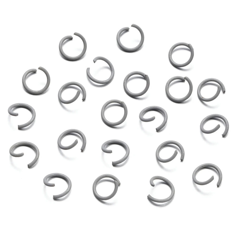 100 unids/lote 1,2x10mm anillos abiertos coloridos conector de anillo de salto dividido para hacer joyería Diy accesorios suministros