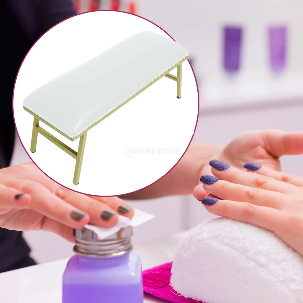 Reposabrazos para uñas, soporte de escritorio para mesa de uñas, estación de escritorio, cojín para reposabrazos resistente para salón en casa, arte de uñas, técnico de uñas para principiantes