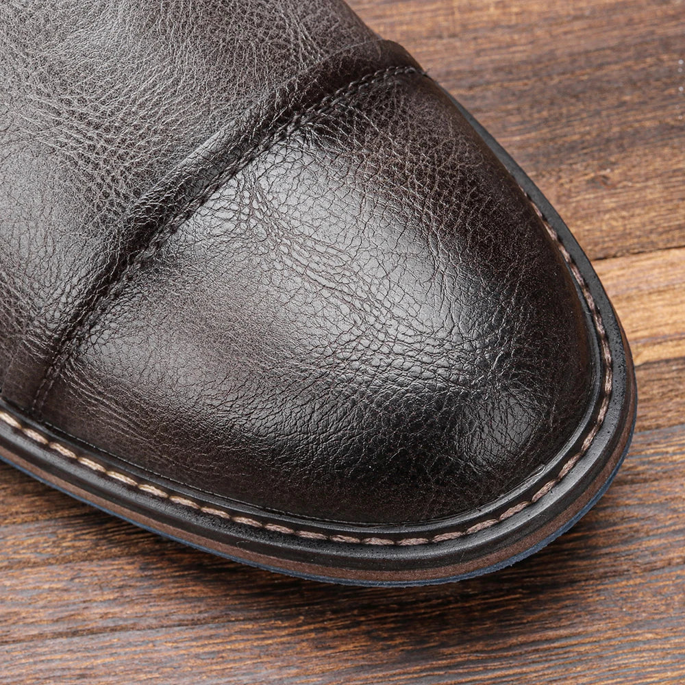 Talla 7-13 Botines para hombre Botas de cuero para hombre Bota de marca para hombre # AL605