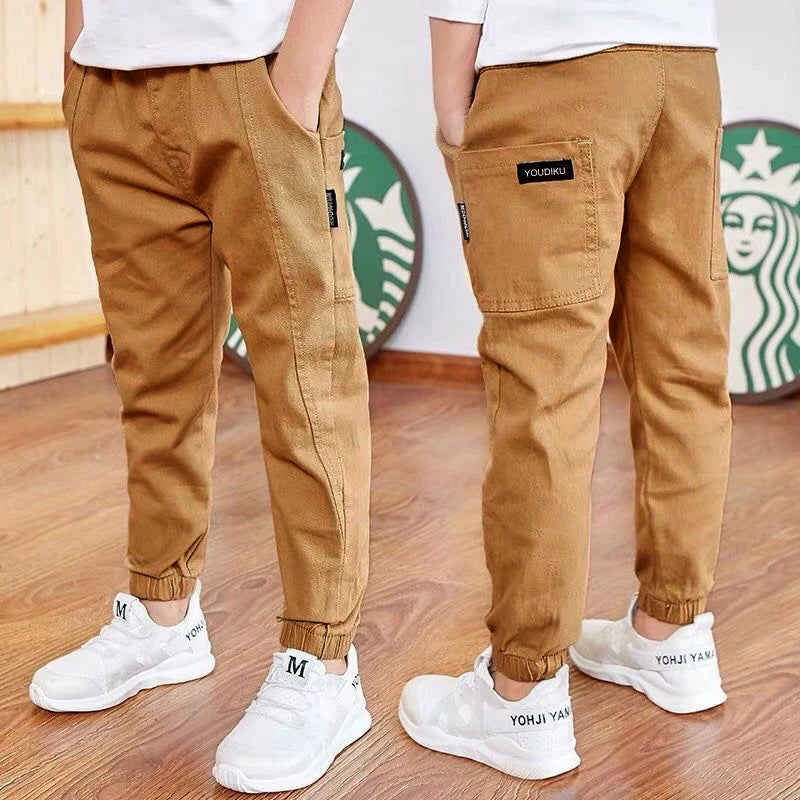 Primavera otoño pantalones de algodón para niños pantalones para niños pantalones deportivos casuales para niños 3 4 5 6 7 8 9 10 11 12 13 años ropa para niños adolescentes