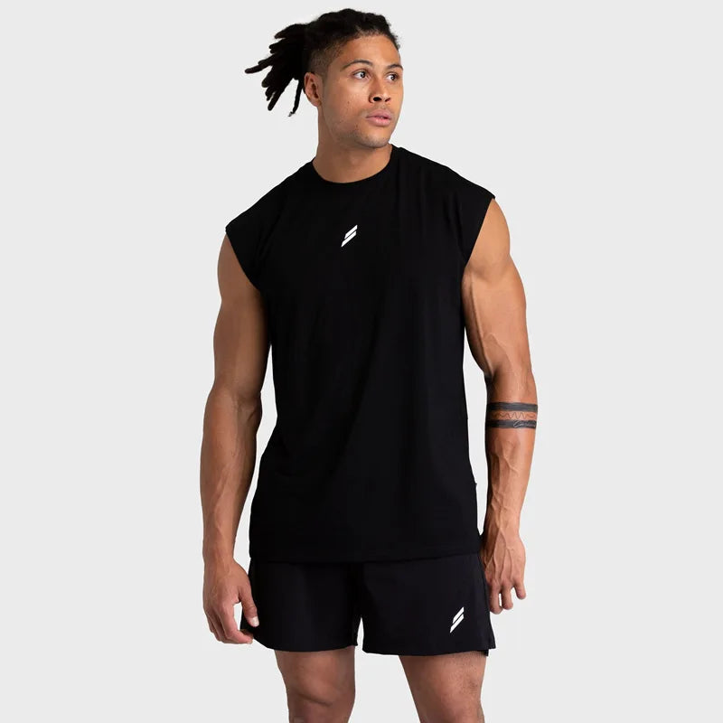 Camiseta sin mangas para hombre, camiseta de culturismo y Fitness de secado rápido, chaleco de baloncesto a la moda para hombre, camiseta sin mangas de gimnasio transpirable de malla para verano para hombre