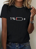Camisa 1% Camiseta casual con estampado de batería, camiseta de manga corta, camiseta para mujer, ropa, camiseta superior para niñas