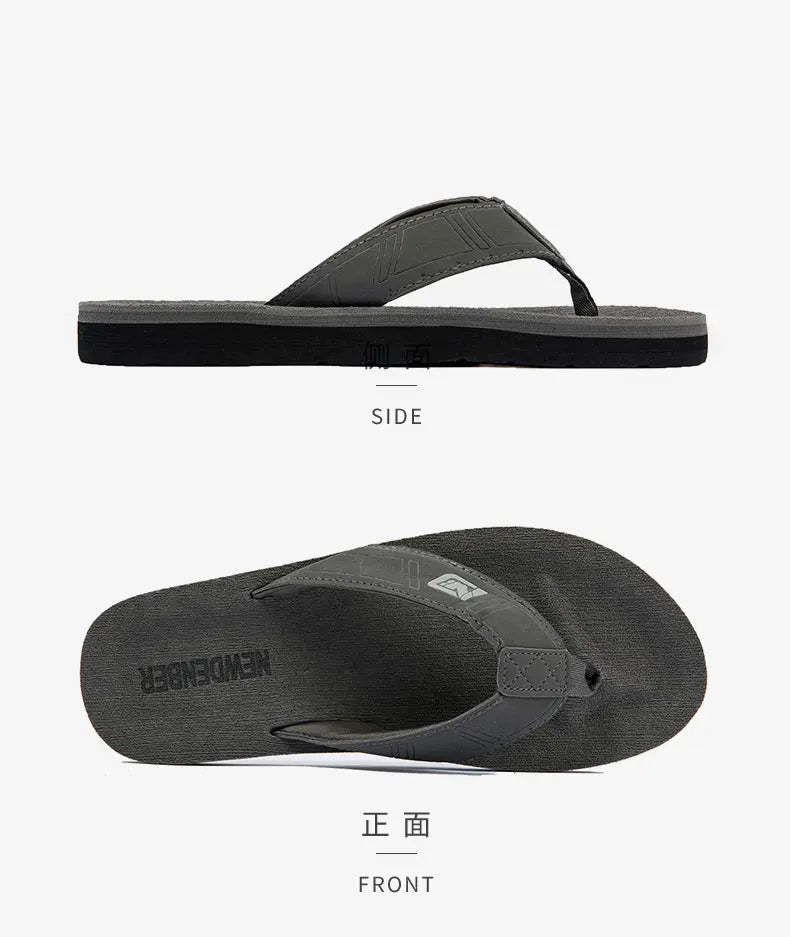 Chanclas informales para hombre, sandalias de playa, antideslizantes, planas, zapatos de casa para interiores, Verano