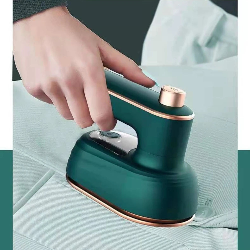 Mini Plancha de Vapor Giratoria Portátil, Generador de Vapor Doble Húmedo y Seco, Vaporizador de Ropa Portátil para el Hogar y Viajes, Plancha Colgante
